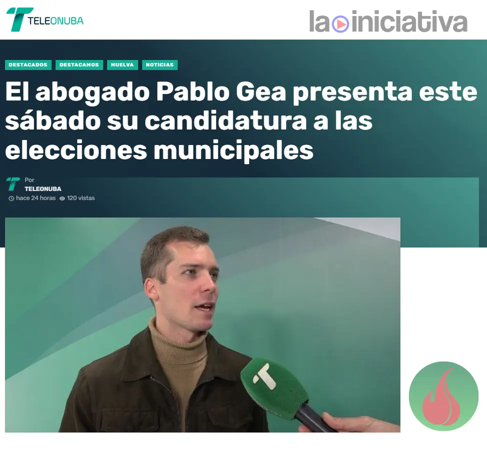 Lee más sobre el artículo Pablo Gea presenta este sábado su candidatura a las elecciones municipales